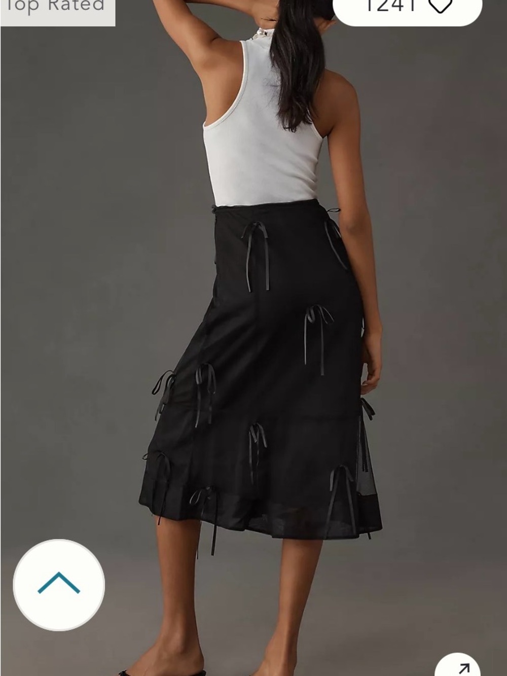 Maeve Ribbon Pencil Midi Skirt